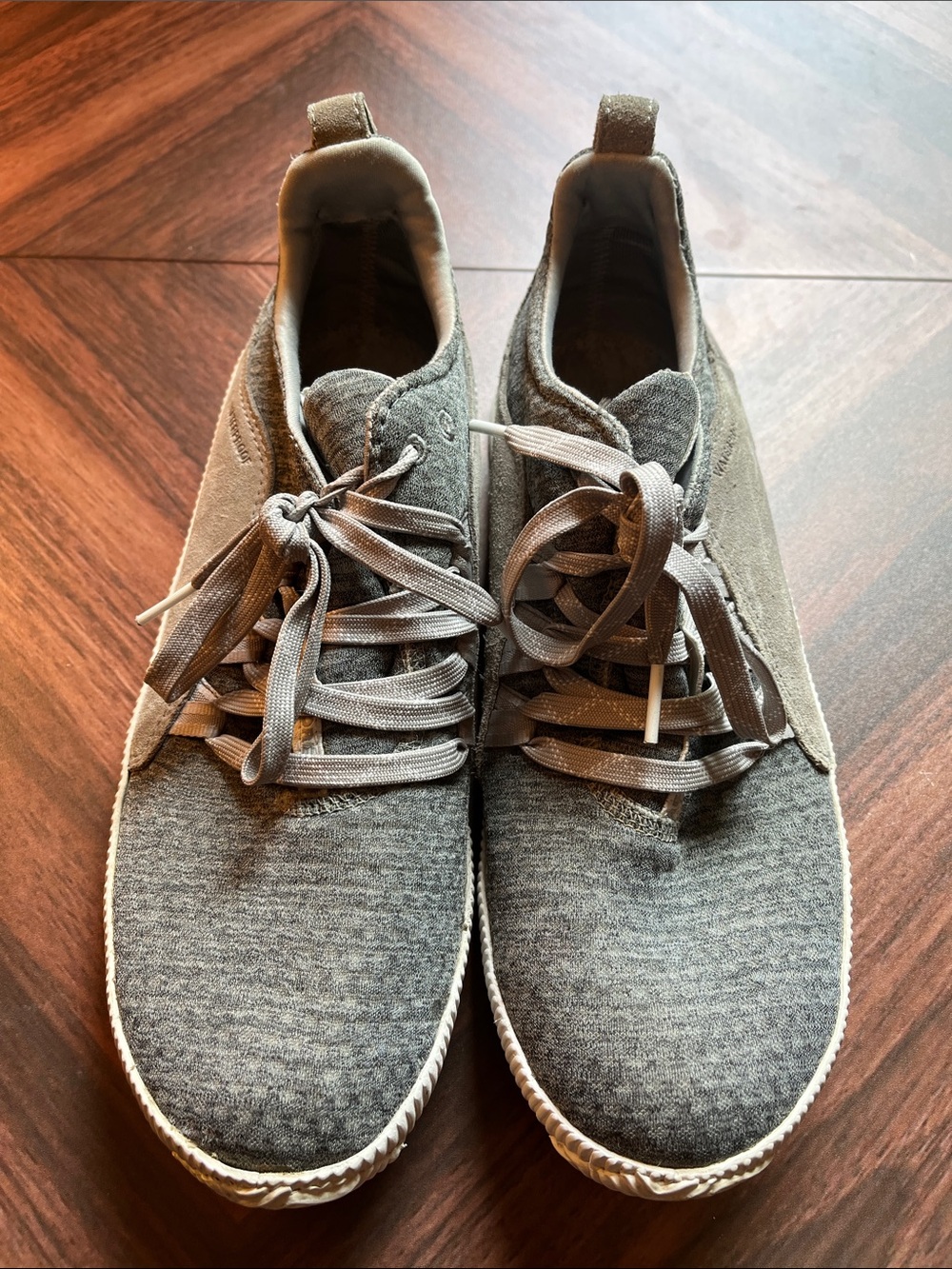 Sorel Grey Knit Casual Sneakers - Picture 1 of 9
